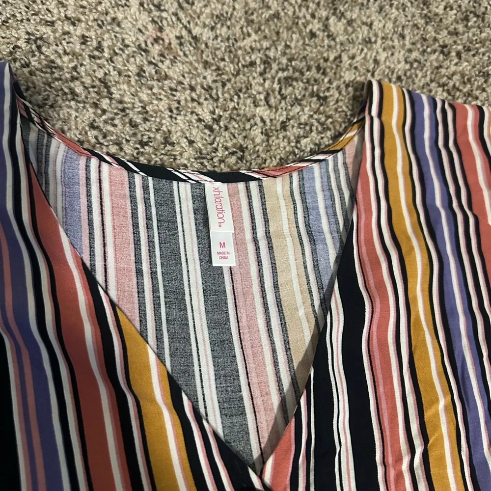 Multicolor Striped Jumpsuit - Picture 5 of 7